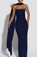 Agnes Shawl - Navy Sparkle