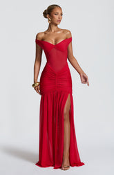 Alaia Maxi Dress - Red