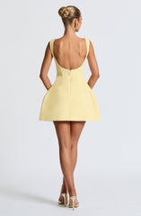 Alana Mini Dress - Lemon