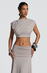 Amara Top - Light Grey