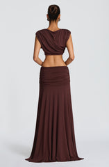 Amara Top - Plum Brown
