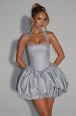 Araminta Mini Dress - Silver