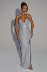 Ashton Maxi Dress - Silver