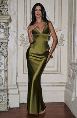 Atlanta Maxi Skirt - Deep Olive