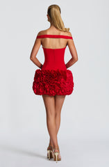 Aveta Mini Dress - Red