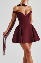 Ayla Scarf - Cherry Lacquer