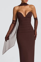 Ayla Scarf - Plum Brown