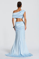 Claudette Maxi Skirt - Glacier Blue