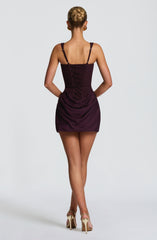 Cornelia Mini Dress - Plum