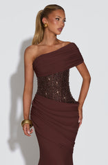 Ellora Gown - Plum Brown