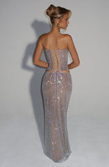 Hali Maxi Skirt - Silver