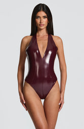 Harley Bodysuit - Cherry Lacquer