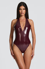 Harley Bodysuit - Cherry Lacquer