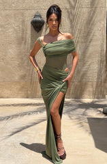 Henrietta Maxi Skirt - Khaki