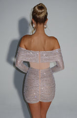 Hydra Mini Dress - Nude