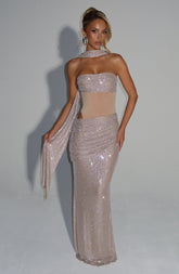 Kailani Maxi Dress - Nude