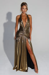 Melania Maxi Dress - Gold