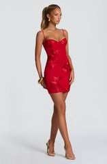 Nefertiti Mini Dress - Red