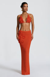 Nerida Maxi Skirt - Orange