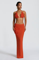 Nerida Maxi Skirt - Orange