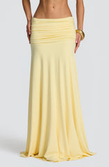 Paige Maxi Skirt - Lemon
