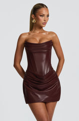 Palmer Mini Dress - Burgundy