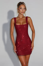 Petra Mini Dress - Wine