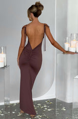 Sanya Maxi Dress - Chocolate