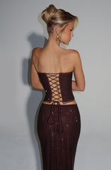Serena Top - Plum Brown