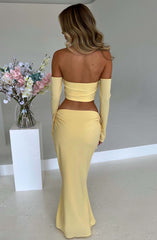 Tana Maxi Skirt - Lemon