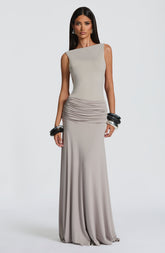 Paige Maxi Skirt - Light Grey