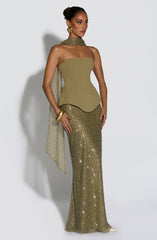 Allaire Maxi Skirt - Sage