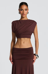 Amara Top - Plum Brown