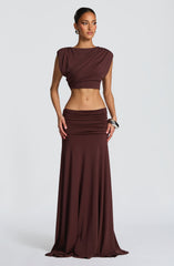 Amara Top - Plum Brown