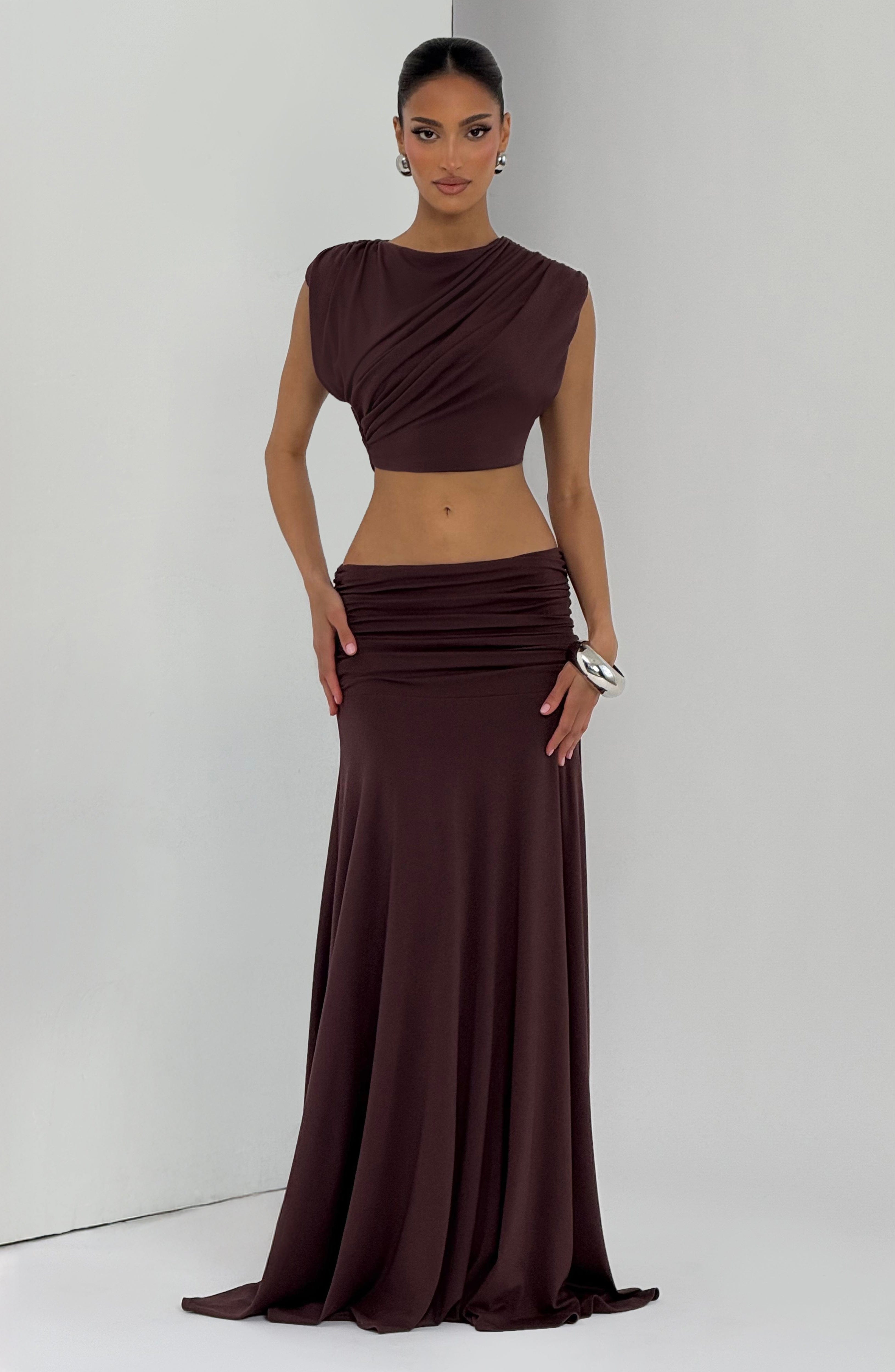 Amara Top - Plum Brown