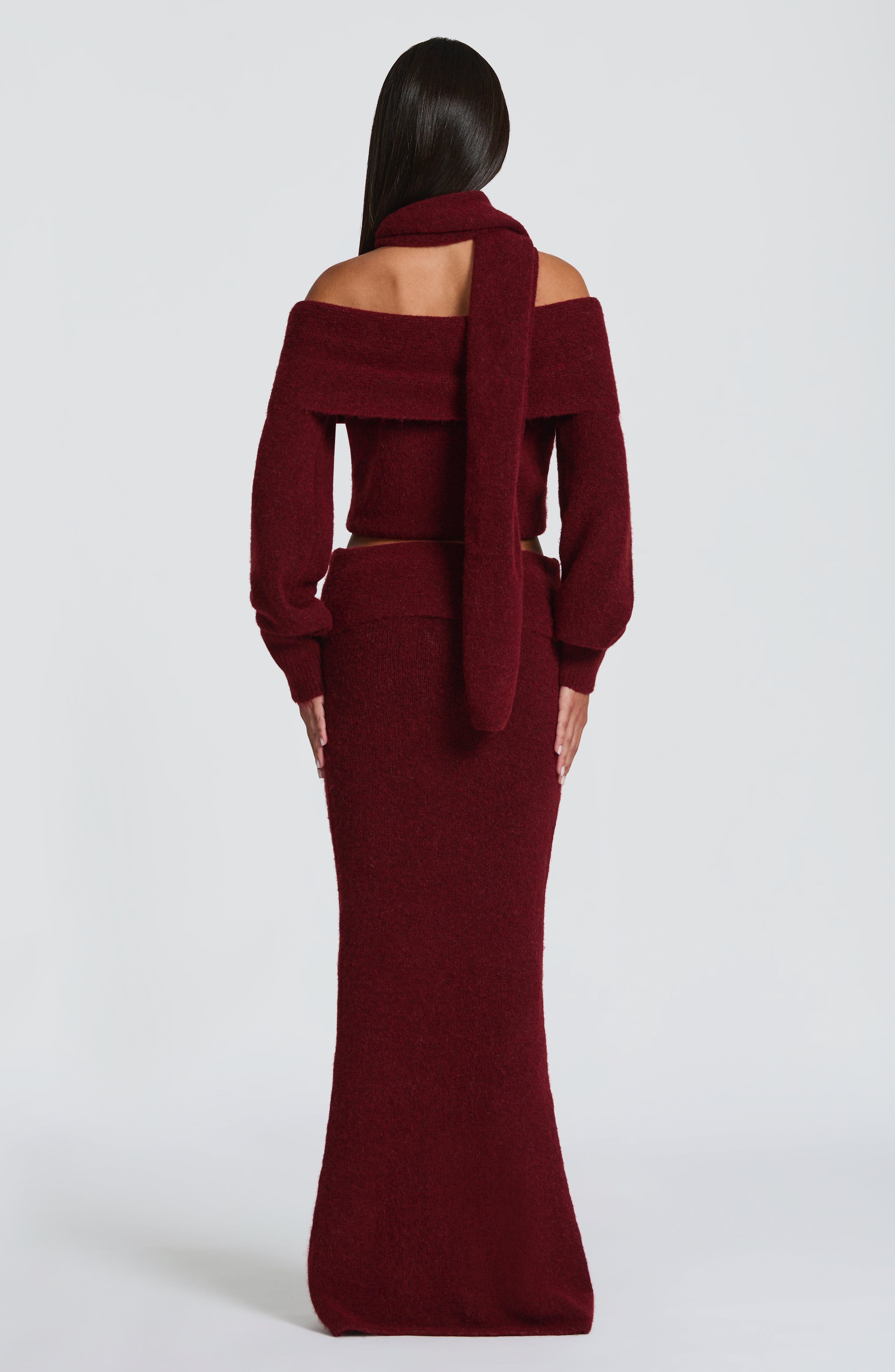 Andie Maxi Skirt - Burgundy