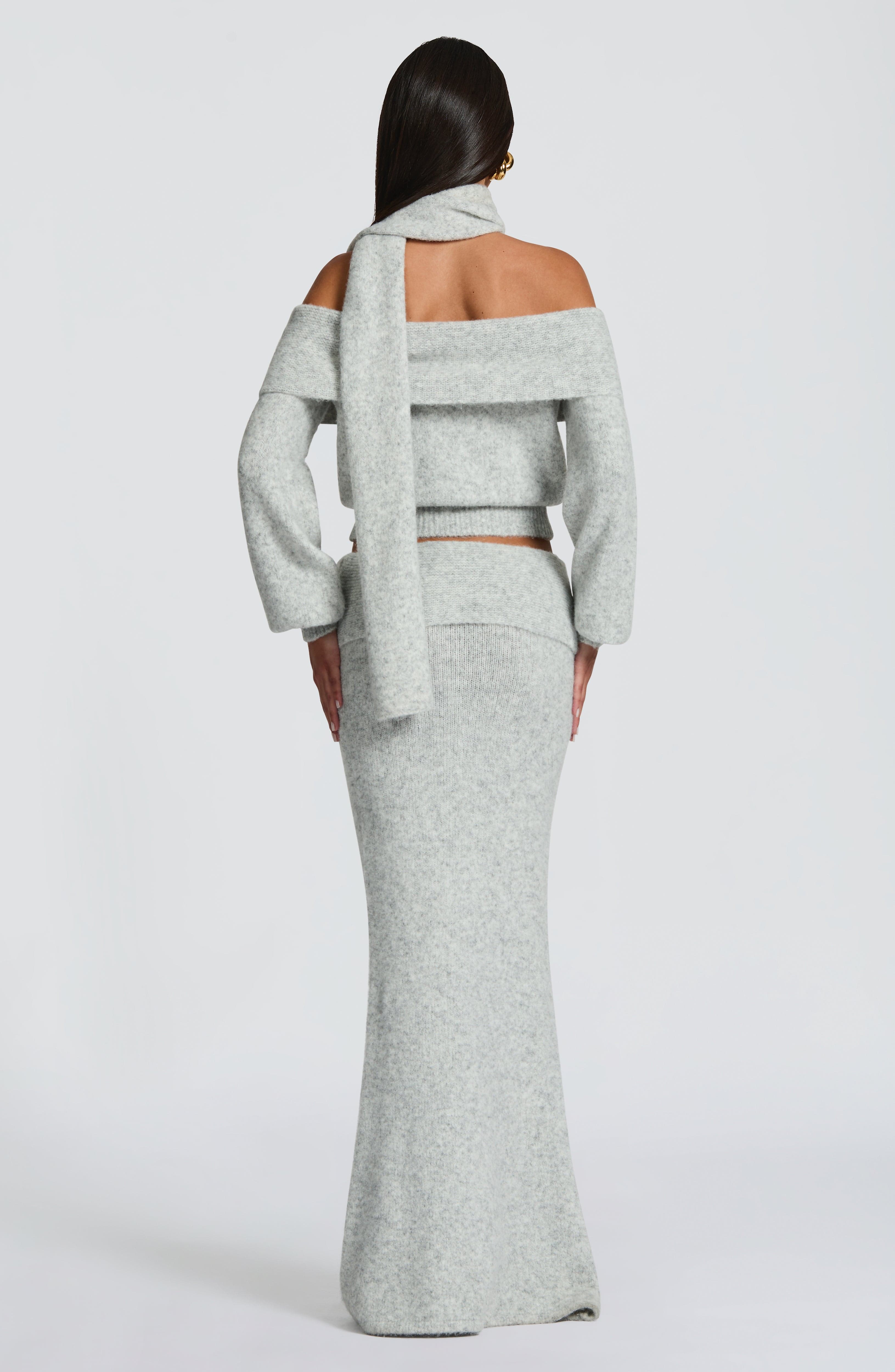 Andie Top - Light Grey Marl