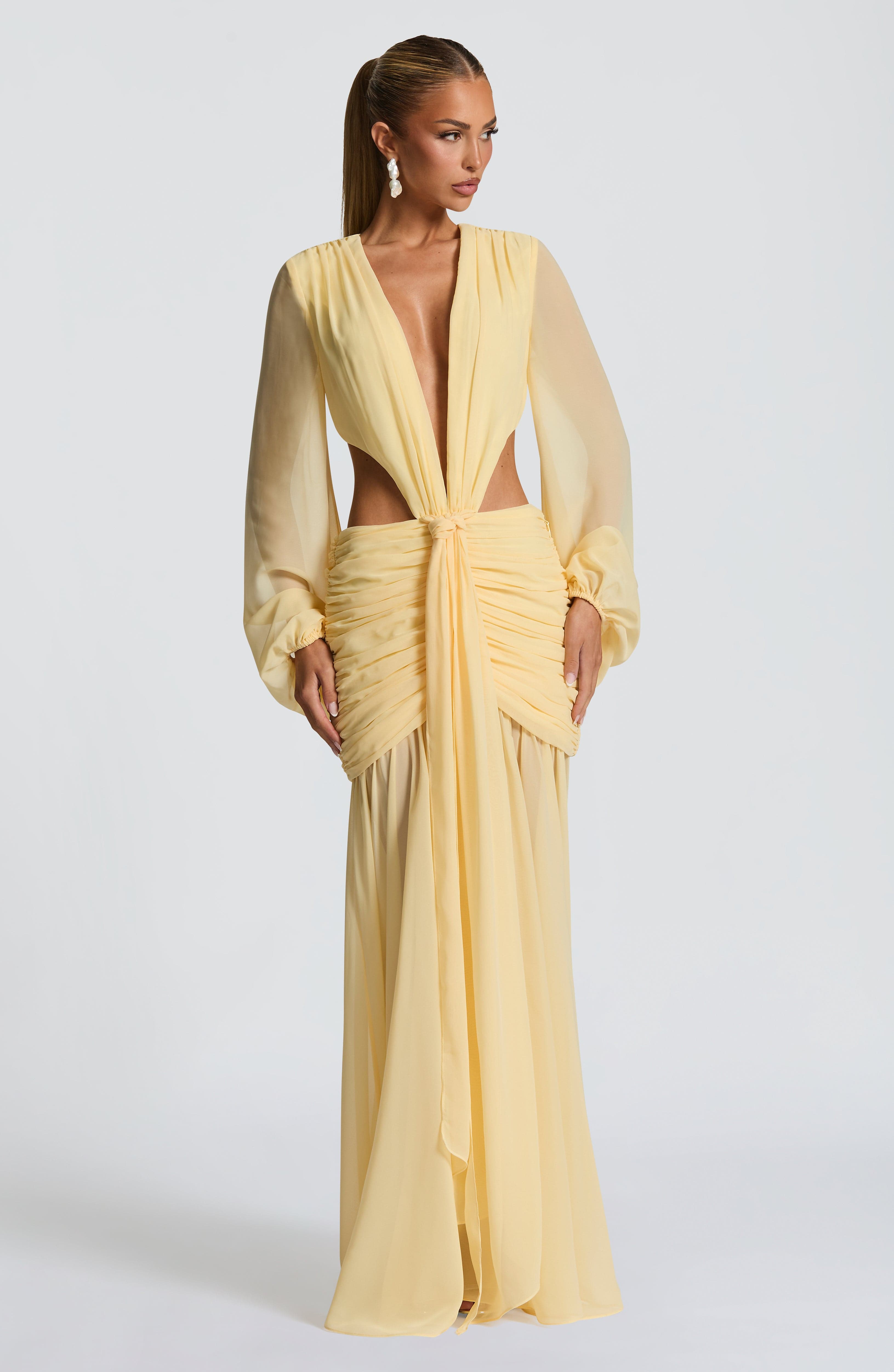 Andrina Maxi Dress - Lemon
