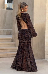 Andrina Maxi Dress - Leopard Print