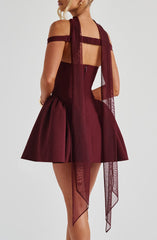 Ayla Scarf - Cherry Lacquer