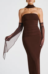 Ayla Scarf - Plum Brown