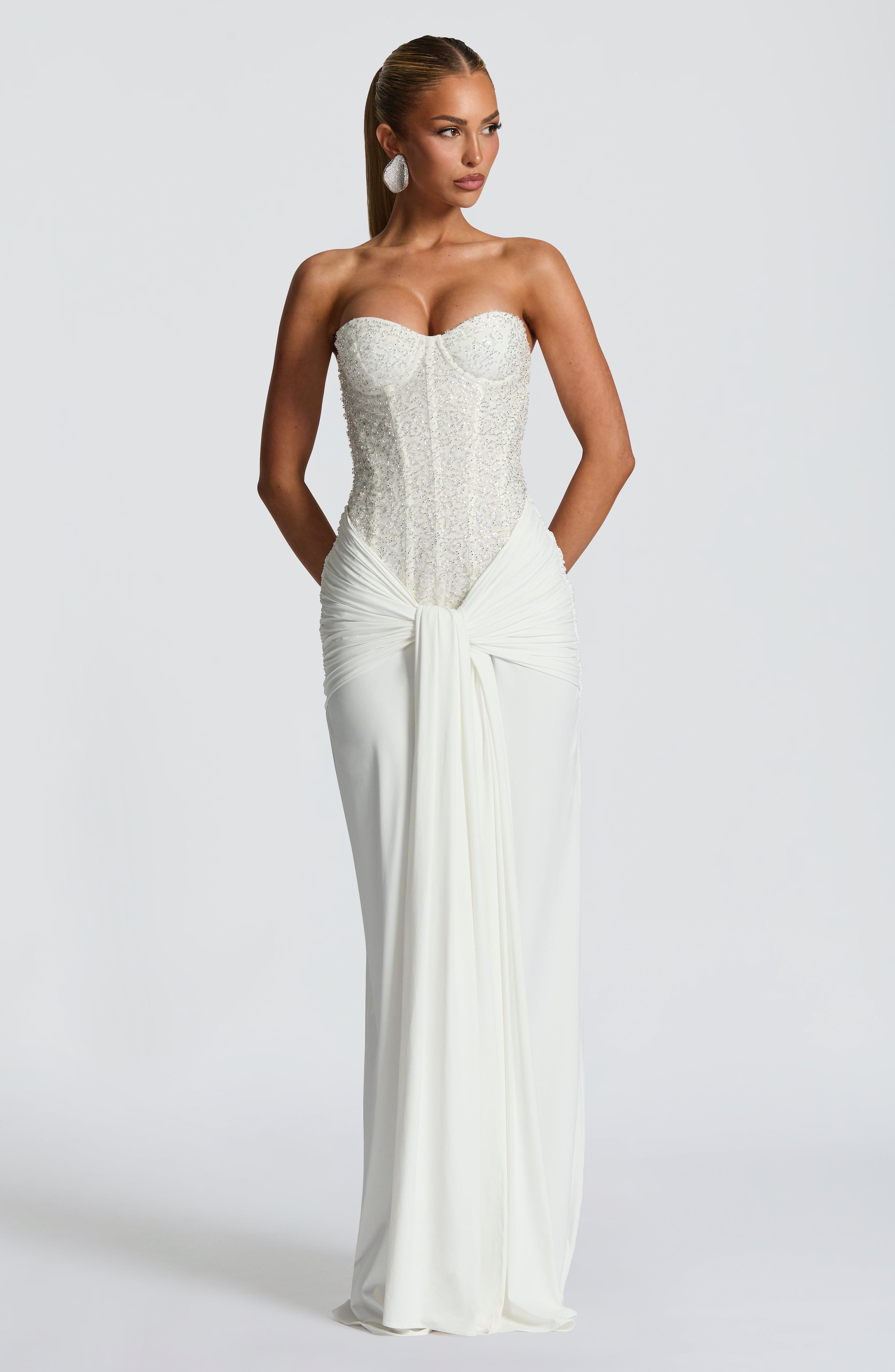 Carina Maxi Dress - Ivory