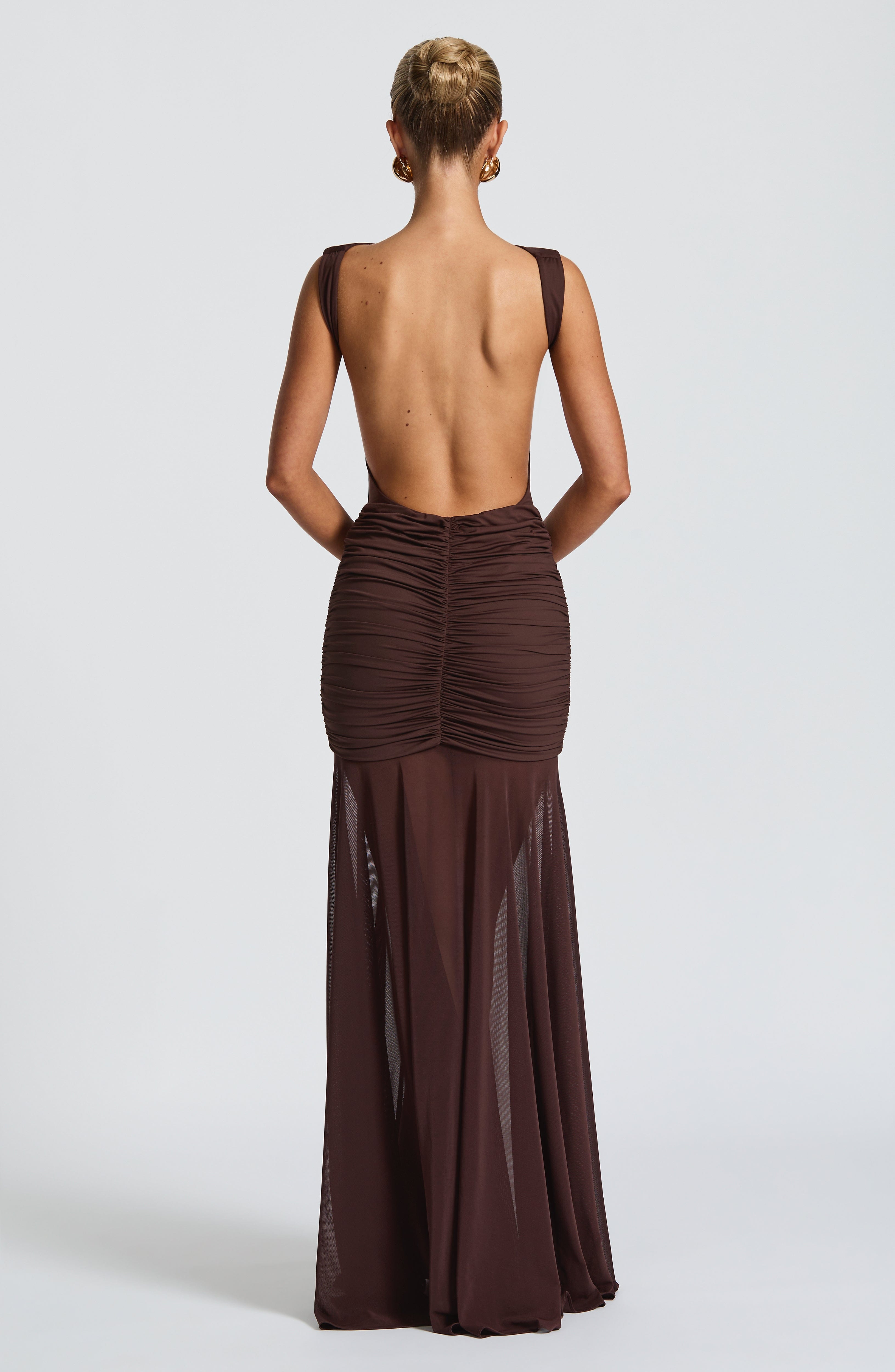 Fae Maxi Skirt - Plum Brown