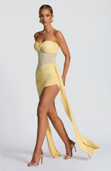 Fiorella Mini Dress - Lemon