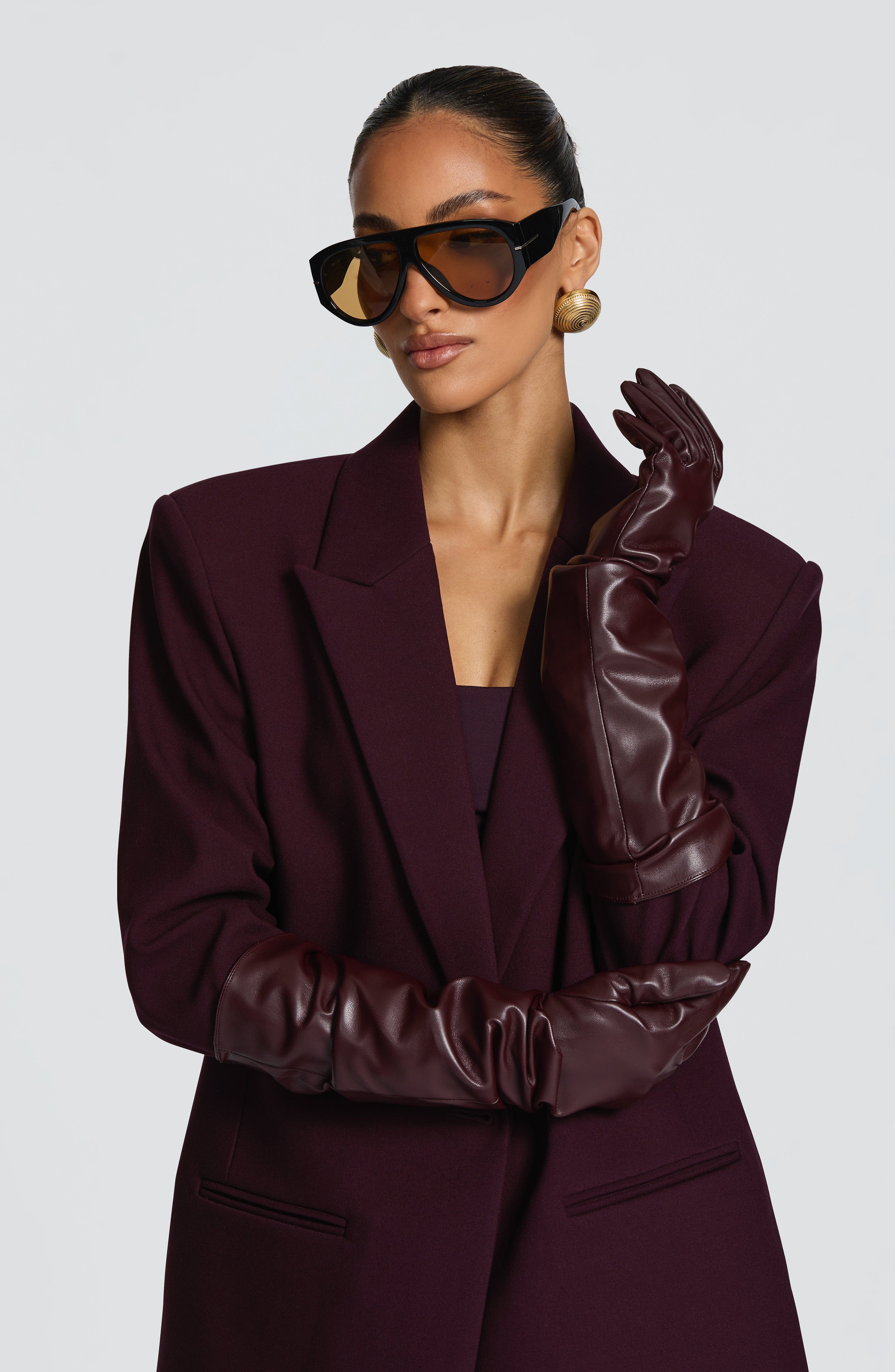 Frankie Gloves - Plum