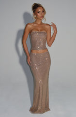 Hali Maxi Skirt - Gold