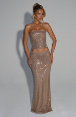 Hali Maxi Skirt - Gold