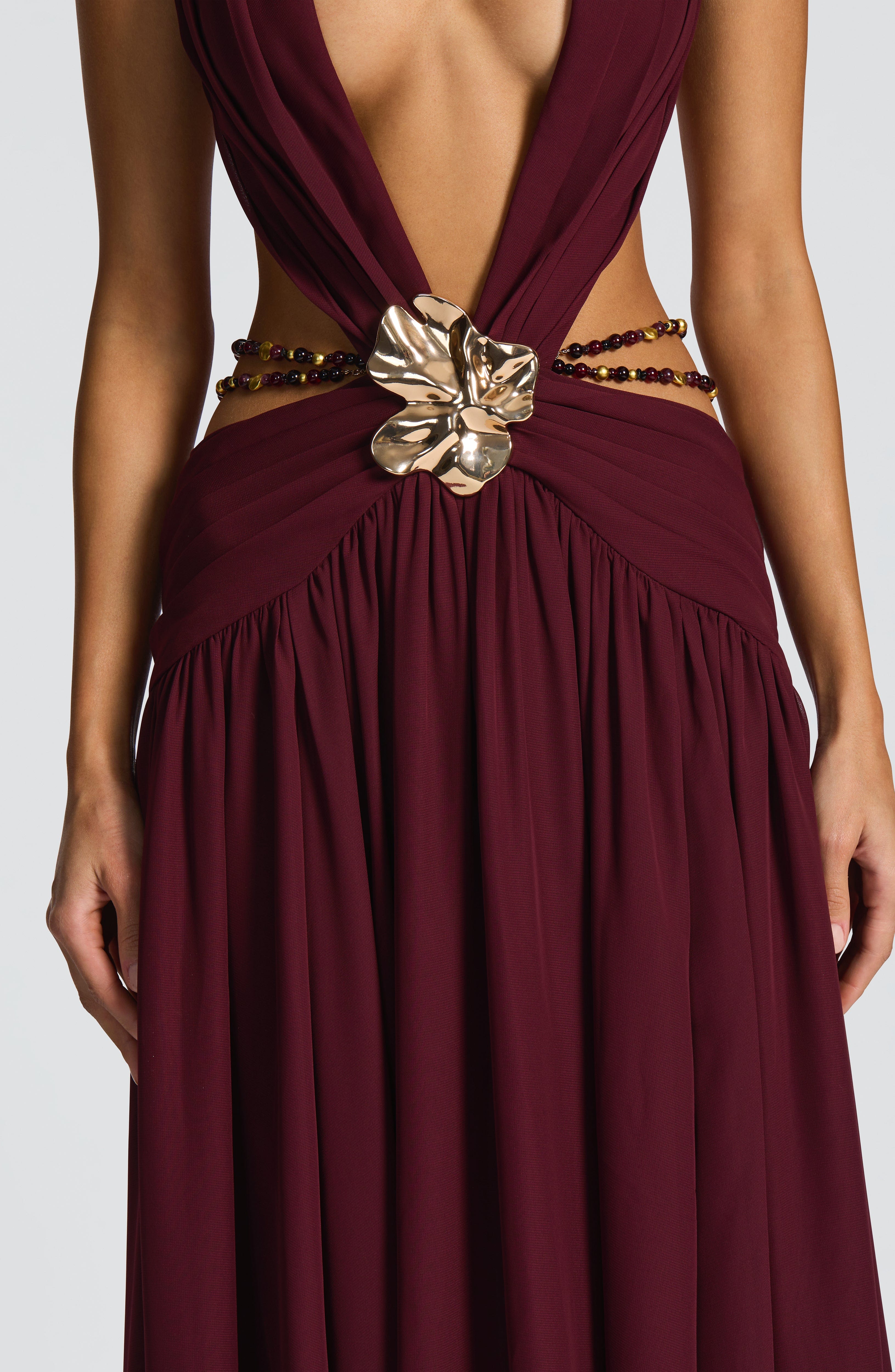 Indianna Maxi Dress - Cherry Lacquer