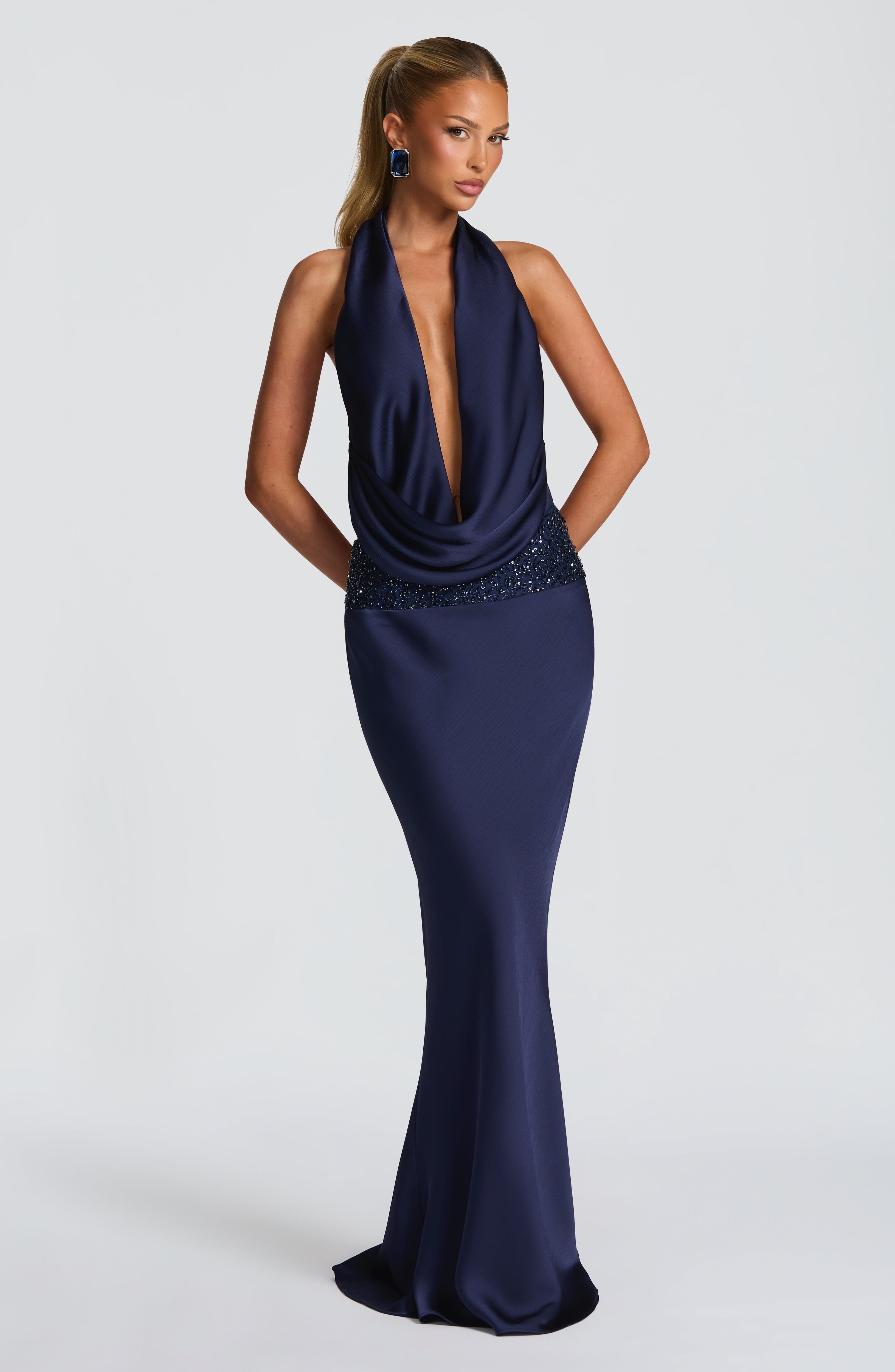 Ira Maxi Skirt - Navy