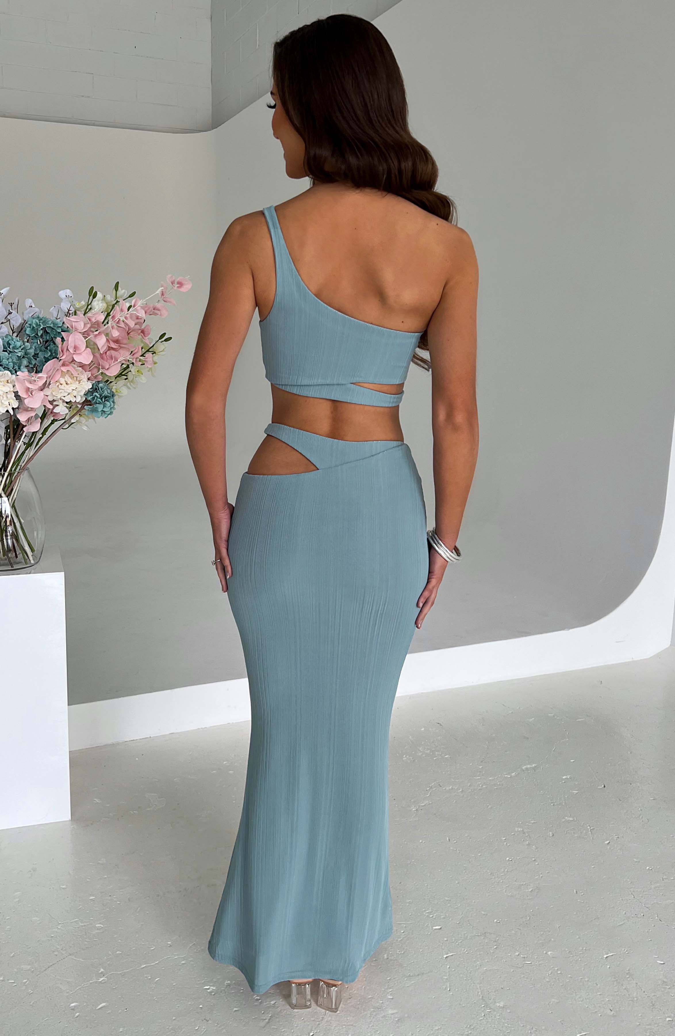 Kaela Maxi Skirt - Steel